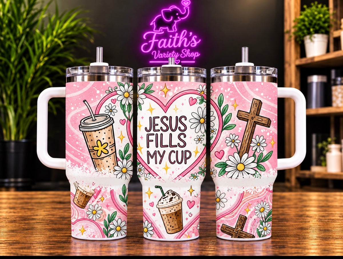 Jesus Fills My Cup Tumbler (Case of 25)