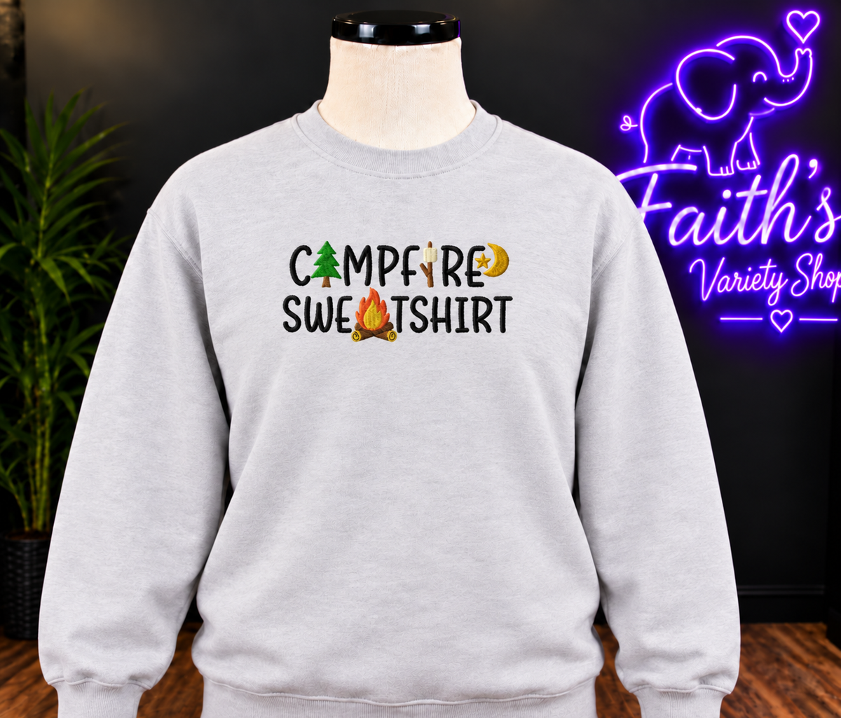 Campfire Sweatshirt Embroidered Wholesale Sweater- Pack of 12