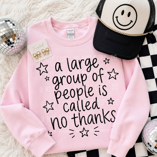 A Large Group of People Called No Thanks Wholesale Shirts- Pack of 24