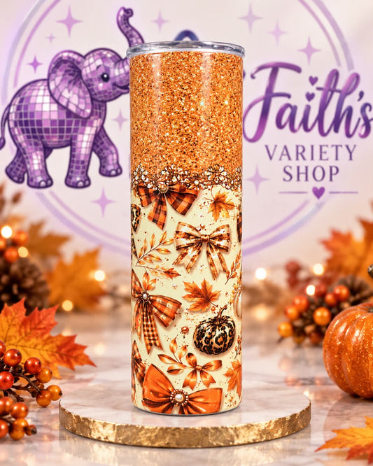 Pumpkins and Bows Tumbler (Case of 25)
