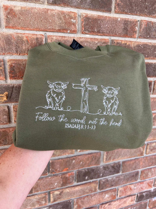 Follow The Word Not The Herd Embroidered Wholesale Shirts- Pack of 10