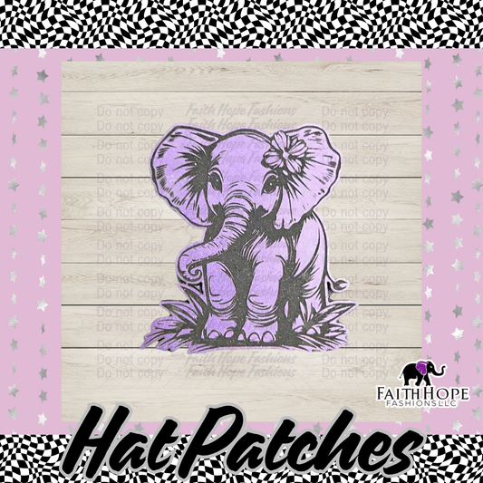 Elephant Hat Patch- Pack of 12