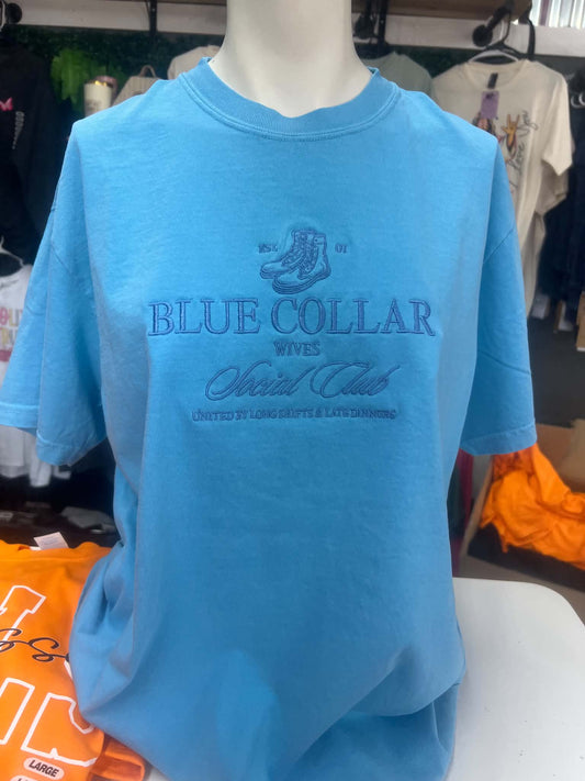 Blue Collar Social Club Embroidered Wholesale Shirts- Pack of 10